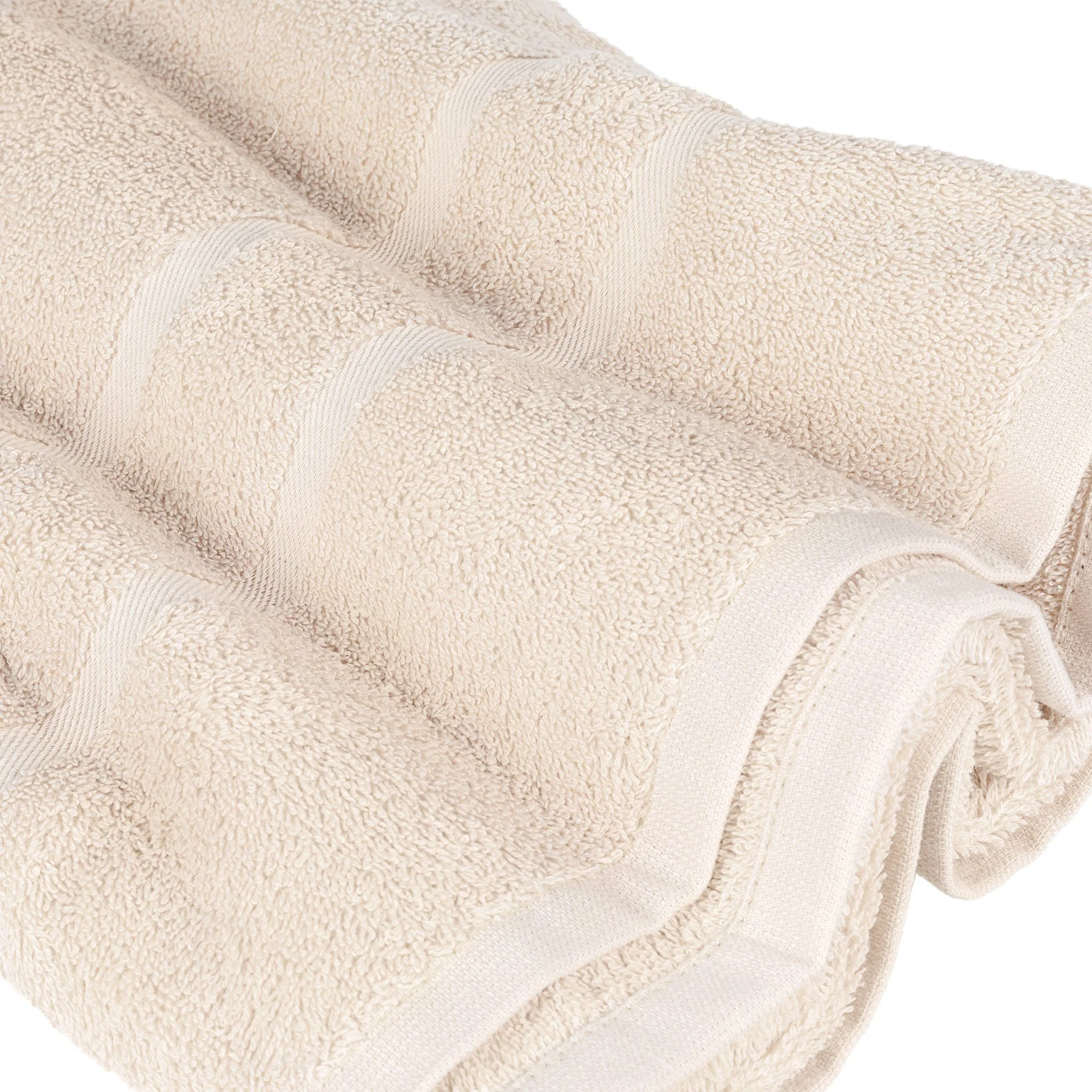 STICKANDSHINE Frottee-Handtücher – Creme, 100% Baumwolle, 500 g/m²